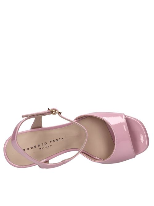 Sandali in pelle ROBERTO FESTA | PARIGI VERN.ROSA